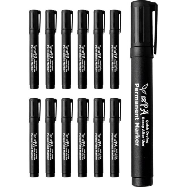 MARKED BLACK 12 PCS IN BOX